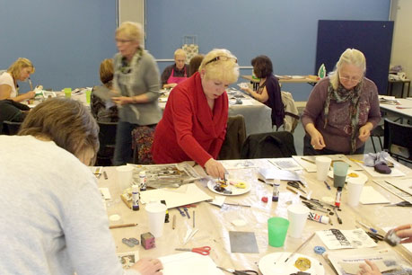 A Weekend Surface Textile Master Class Led by 62 Group Artist Elizabeth Couzins Scott.