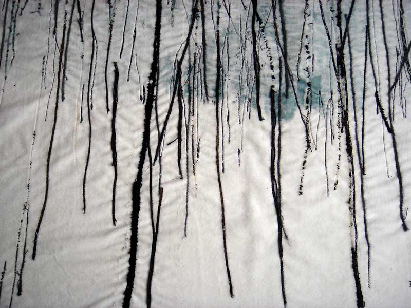 TAIGA | 2004, 50cm x 100cm, dyed and machine stitched velvet