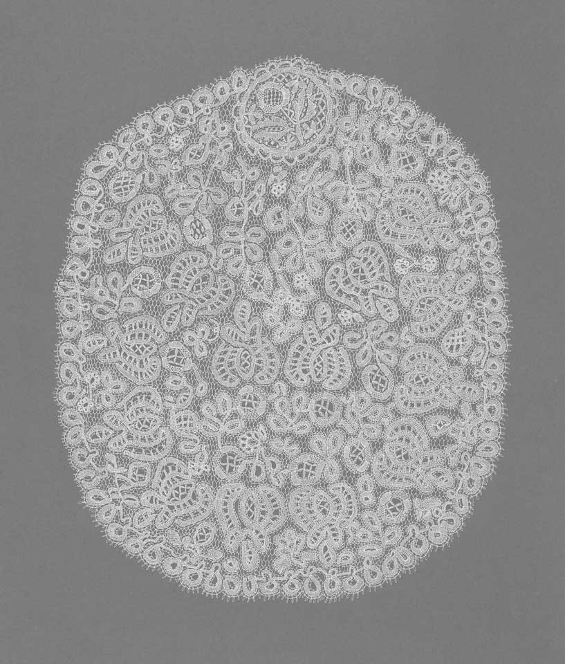 WHITE LACE DOILY (2009) | Ink on paper 44 x 40cm.