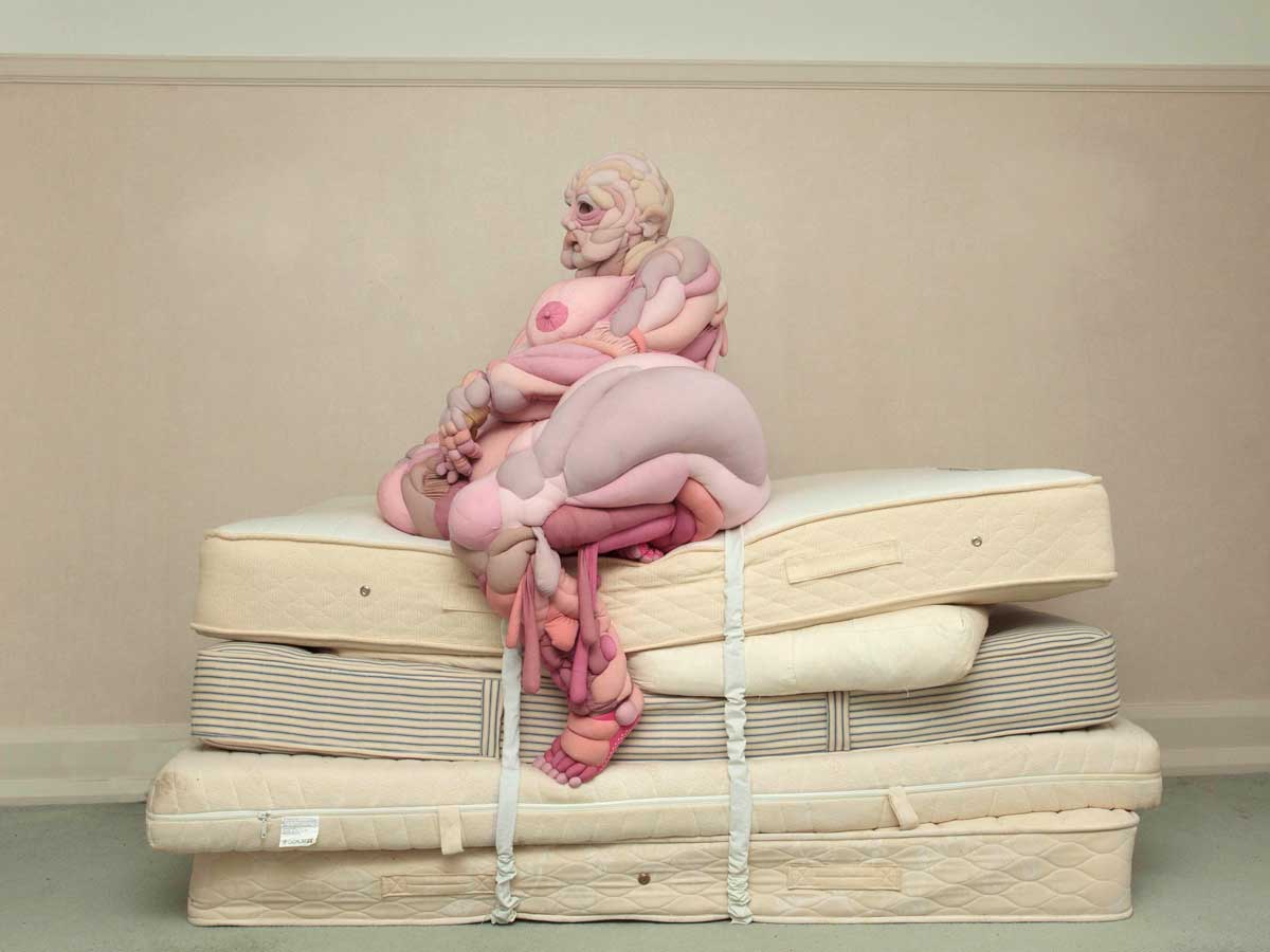 'PRINCESS AND THE PEA (Hillary), 2019 | Photographic print of wearable sculpture, dimensions variable | Photo: Daisy Collingridge